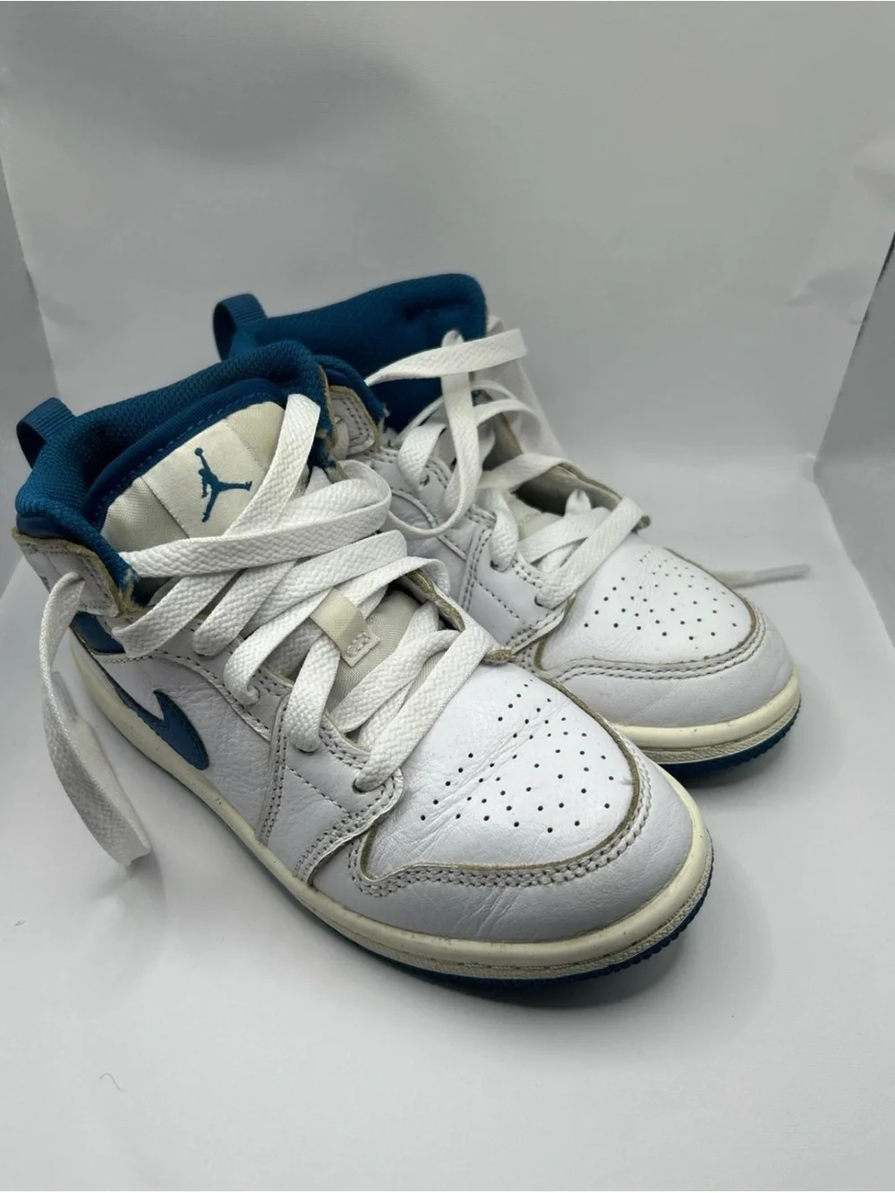 Nike Air Jordan’s -12c Kids' Blue &  White high top Sneakers